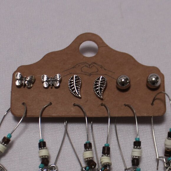 The Studs and Three Dangle Pairs of Earrings - Picture 2 of 7